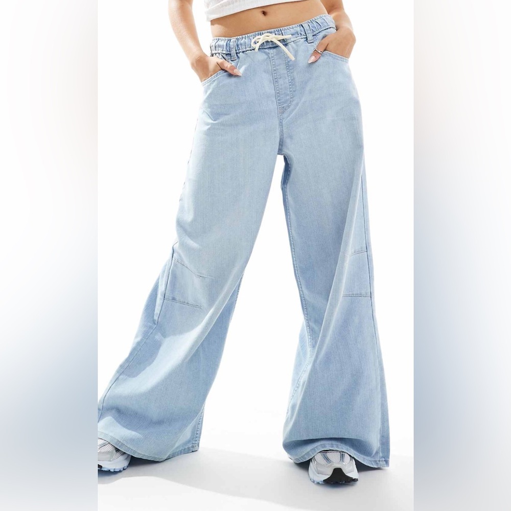 Bershka Light Blue Denim Jeans